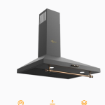 Rustic 650m3 &Ccedil;ekiş G&uuml;&ccedil;l&uuml; 60cm Ankastre Davlumbaz - Siyah