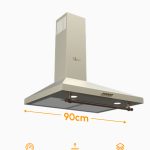 Rustic 650m3 &Ccedil;ekiş G&uuml;&ccedil;l&uuml; 90cm Ankastre Davlumbaz - Krem