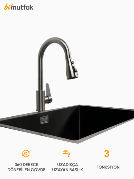 Vero 3 Fonksiyonlu Esnek Başlıklı Batarya - G&uuml;m&uuml;ş